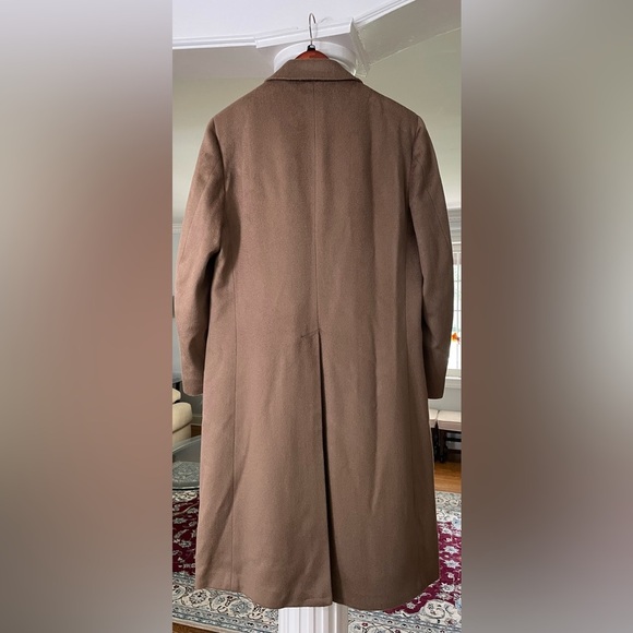 Pier Cardin men’s Double Breasted 100% wool , long over coat . Color Camel - Picture 2 of 11